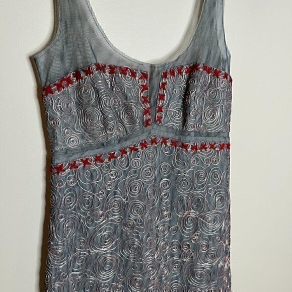 BCBG Max Azria Collection Y2K vintage embroidered embellished dress - Picture 2 of 10